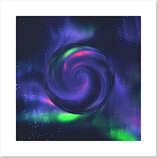 Aurora Borealis Galaxy Night Sky Posters and Art